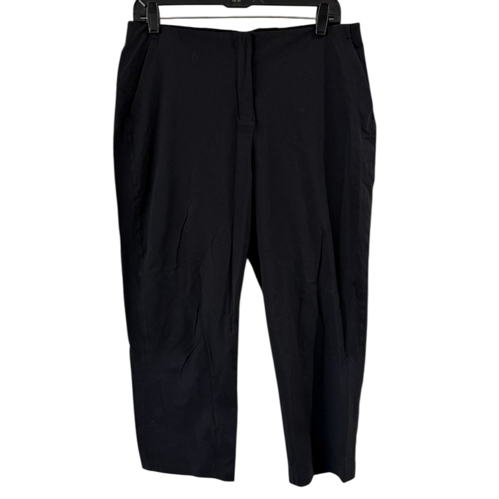 Lululemon In Power Mid Rise Crop Pants Womens 10 Black W6BDQS‎